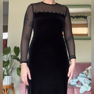 vintage velvet dress